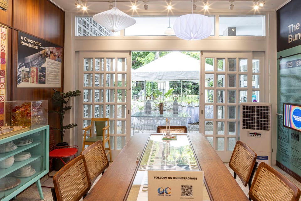 Dining area of Bahay Modernismo.